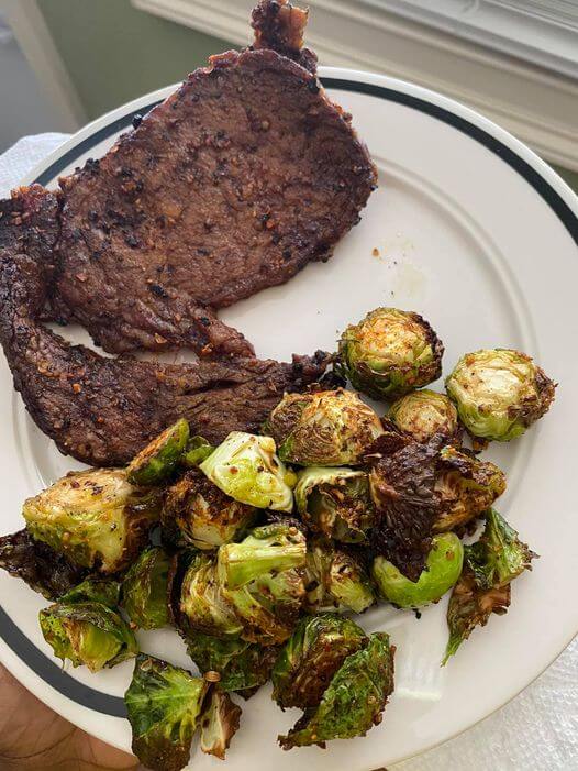 frozen brussel sprouts air fryer