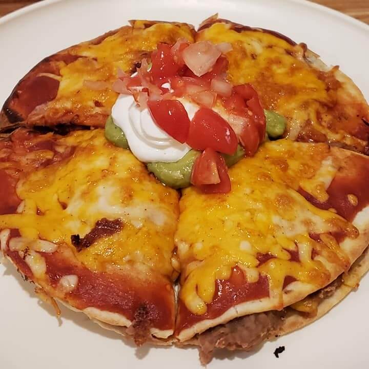 air fryer mexican pizza