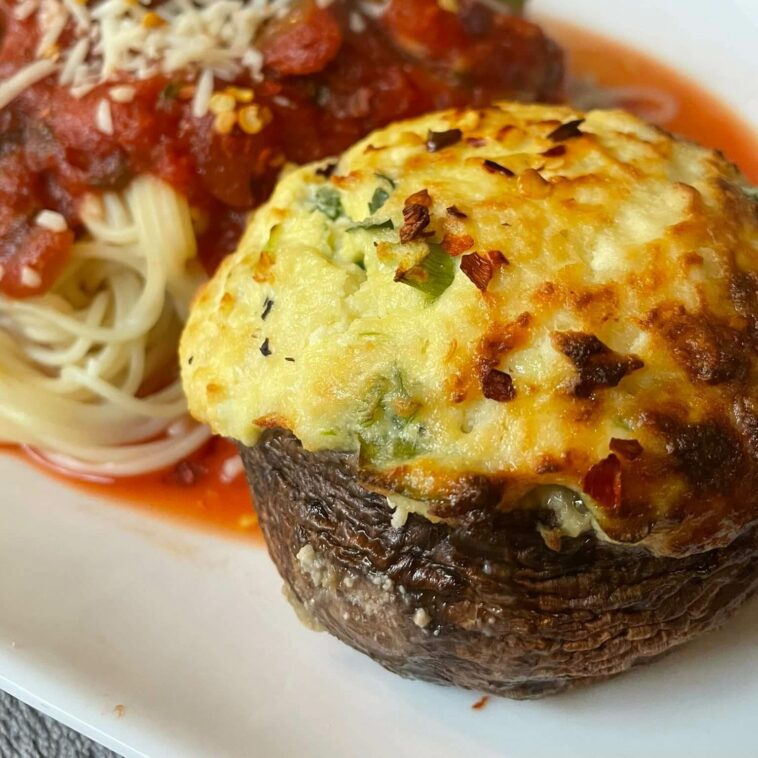 air fryer stuffed mushrooms