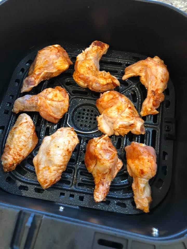 air fryer wings frozen