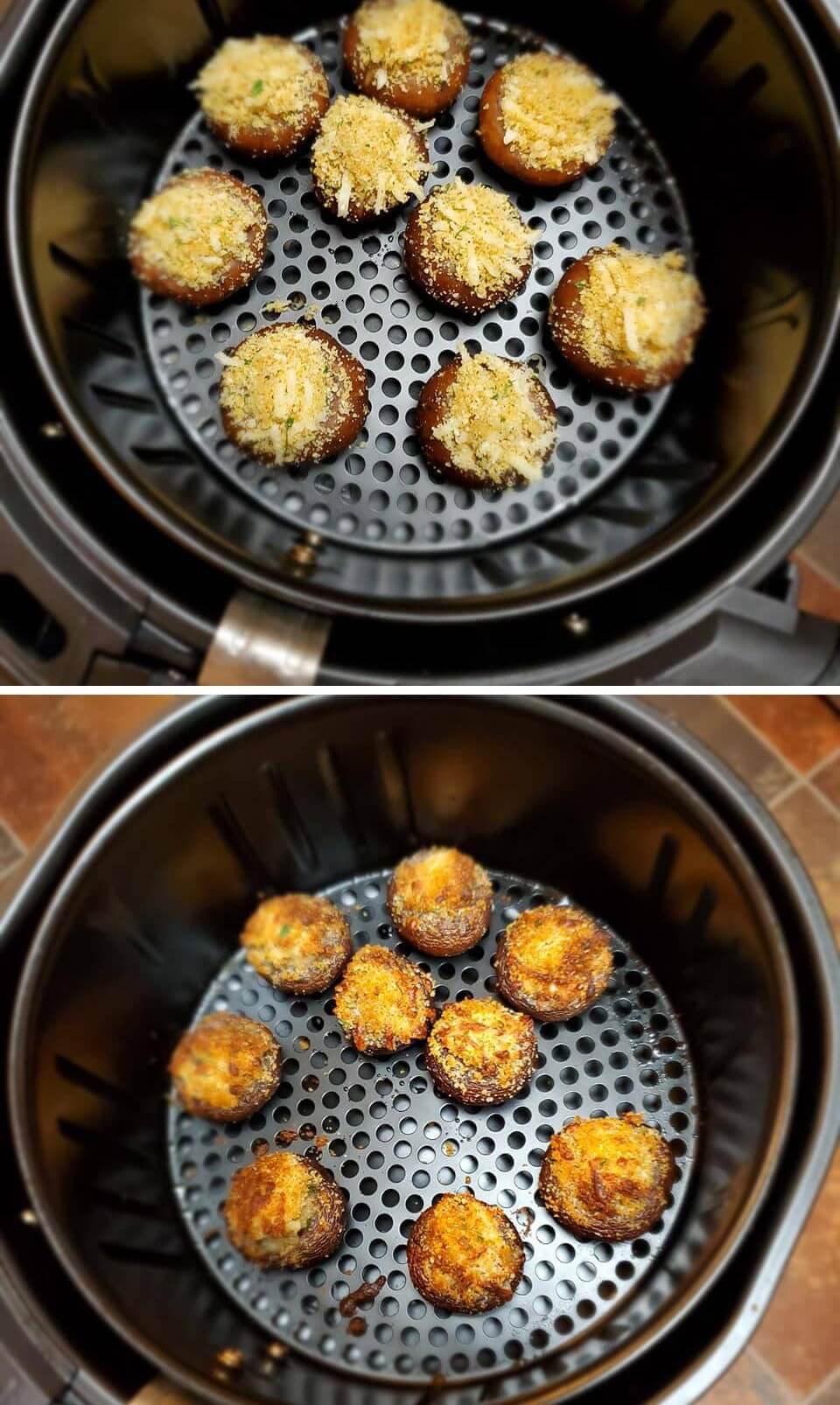 stuffed mushrooms in the air fryer