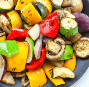 Air fryer roasted vegetables are healthier and delicious meal become increasingly popular in recent years, is quick and easy to prepare and  cook 