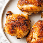 Air fryer chicken thighs are a delicious and healthy alternative to traditional fried chicken. They are ready in under 30 mins. come out crispy and juicy.