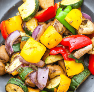 Air fryer roasted vegetables are healthier and delicious meal become increasingly popular in recent years, is quick and easy to prepare and  cook 