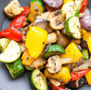 Air fryer roasted vegetables are healthier and delicious meal become increasingly popular in recent years, is quick and easy to prepare and  cook 