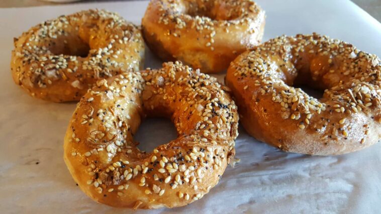 air fryer bagels