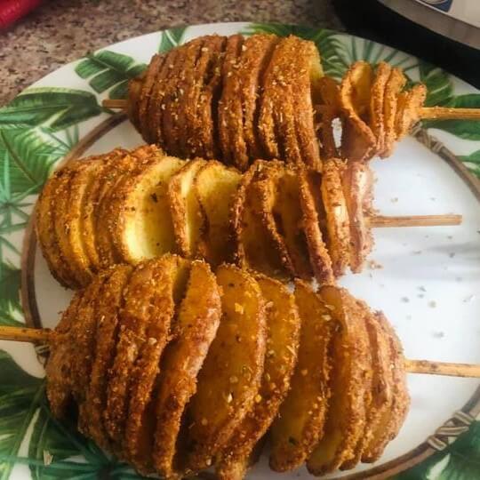 air fryer spiral potatoes